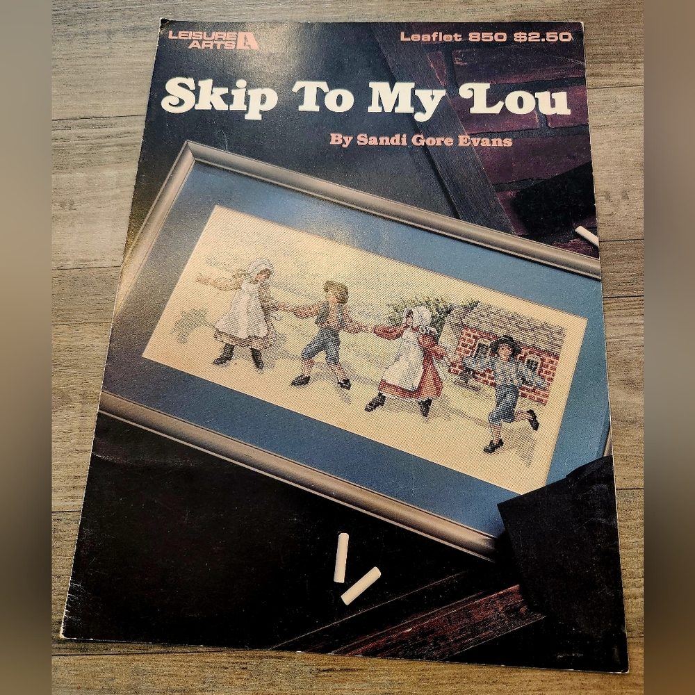 Vintage "Skip To My Lou" Cross-Stitch Pattern